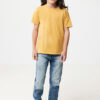 Iqoniq Koli kids lightweight recycled cotton t-shirt - Ochre Yellow