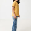 Iqoniq Koli kids lightweight recycled cotton t-shirt - Ochre Yellow