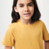 Iqoniq Koli kids lightweight recycled cotton t-shirt - Ochre Yellow