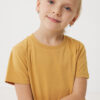 Iqoniq Koli kids lightweight recycled cotton t-shirt - Ochre Yellow