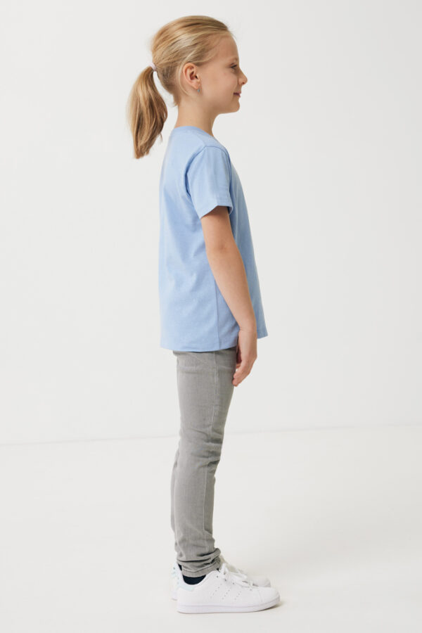 Iqoniq Koli kids lightweight recycled cotton t-shirt - Sky Blue