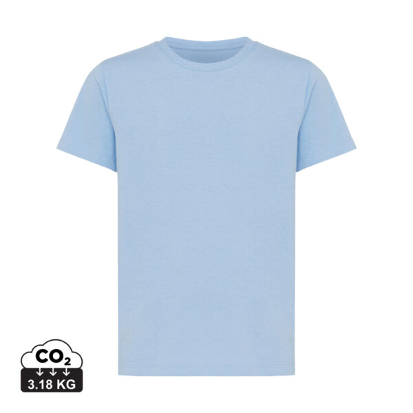 Iqoniq Koli kids lightweight recycled cotton t-shirt - Sky Blue