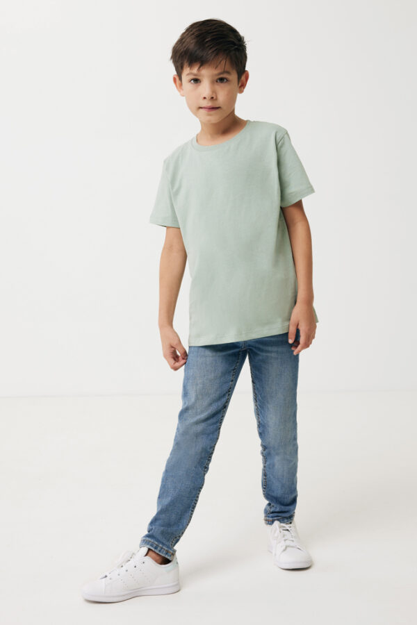 Iqoniq Koli kids lightweight recycled cotton t-shirt - Iceberg Green