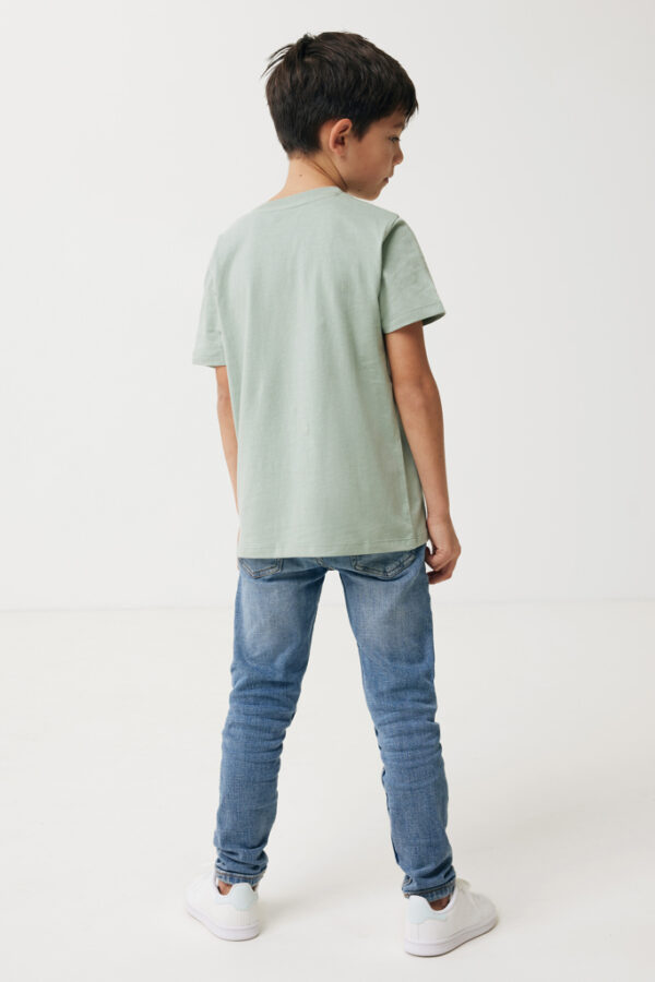 Iqoniq Koli kids lightweight recycled cotton t-shirt - Iceberg Green