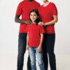 Iqoniq Koli kids lightweight recycled cotton t-shirt - Red