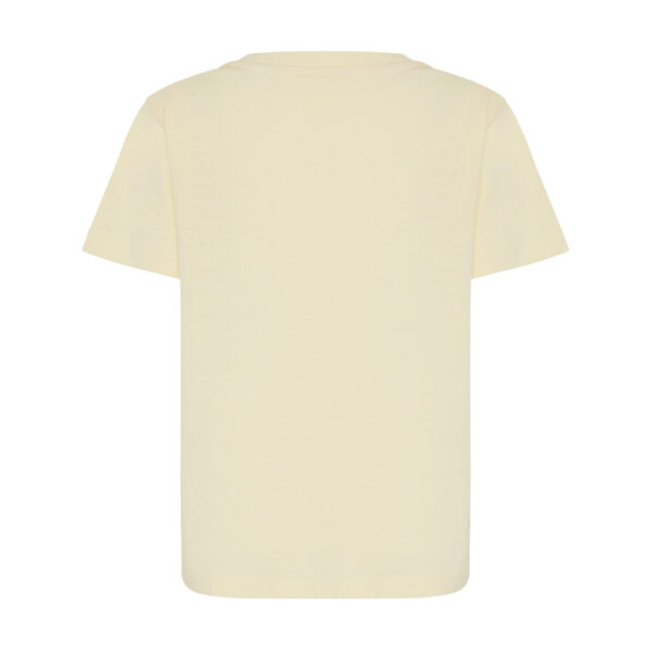 Iqoniq Koli kids lightweight recycled cotton t-shirt - Cream Yellow