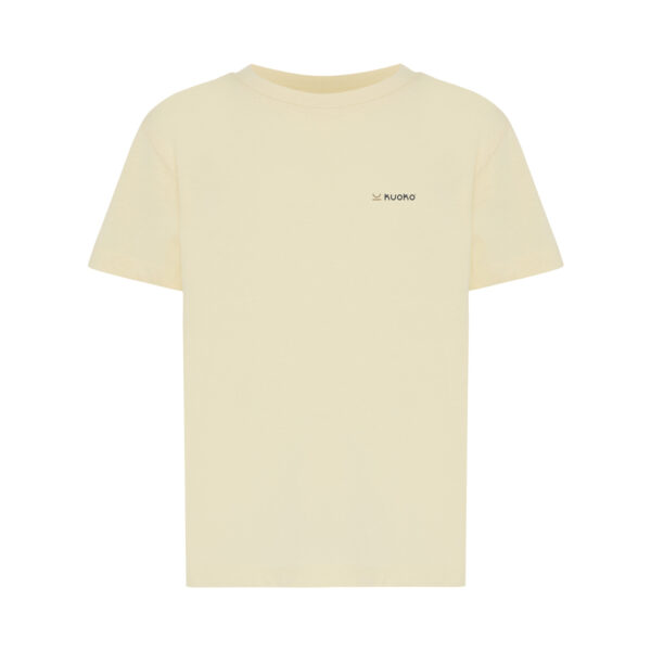 Iqoniq Koli kids lightweight recycled cotton t-shirt - Cream Yellow