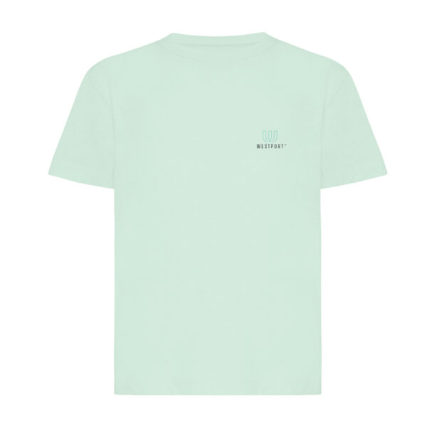 Iqoniq Koli kids lightweight recycled cotton t-shirt - Crushed Mint