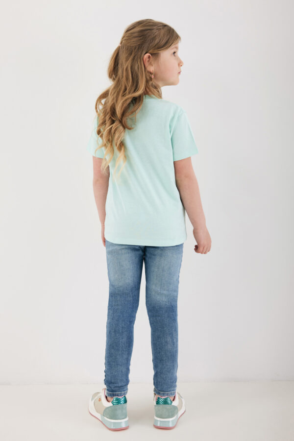 Iqoniq Koli kids lightweight recycled cotton t-shirt - Crushed Mint