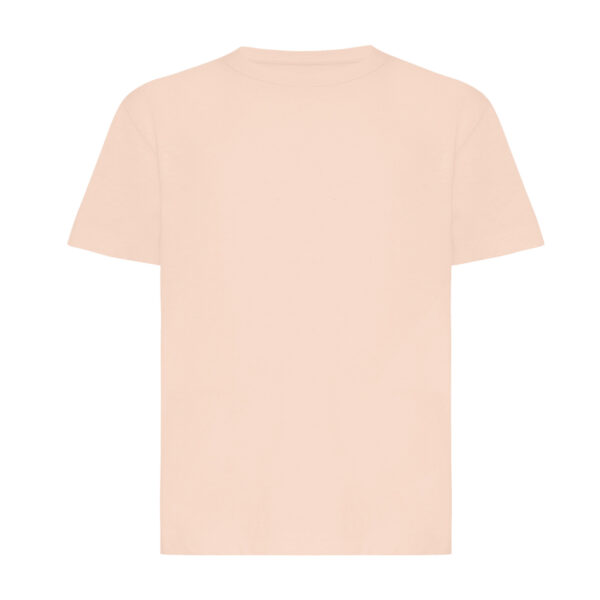 Iqoniq Koli kids lightweight recycled cotton t-shirt - Peach Nectar