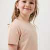 Iqoniq Koli kids lightweight recycled cotton t-shirt - Peach Nectar