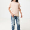 Iqoniq Koli kids lightweight recycled cotton t-shirt - Peach Nectar