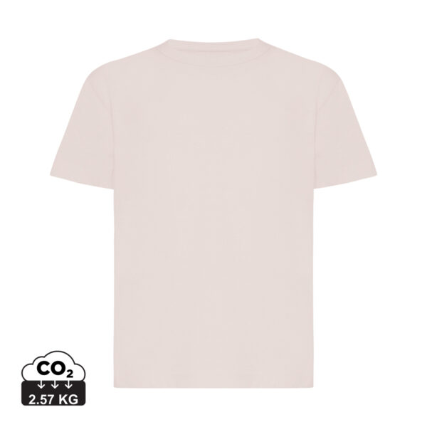 Iqoniq Koli kids lightweight recycled cotton t-shirt - Cloud Pink