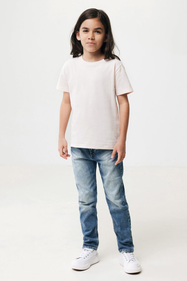 Iqoniq Koli kids lightweight recycled cotton t-shirt - Cloud Pink