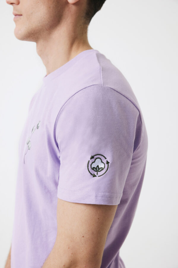 Iqoniq Bryce recycled cotton t-shirt - Lavender