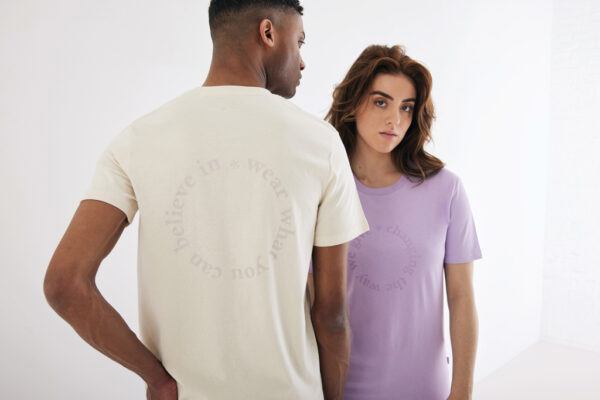 Iqoniq Bryce recycled cotton t-shirt - Lavender