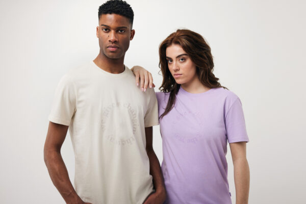 Iqoniq Bryce recycled cotton t-shirt - Lavender