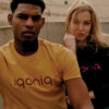 Iqoniq Bryce recycled cotton t-shirt - Ochre Yellow