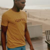 Iqoniq Bryce recycled cotton t-shirt - Ochre Yellow