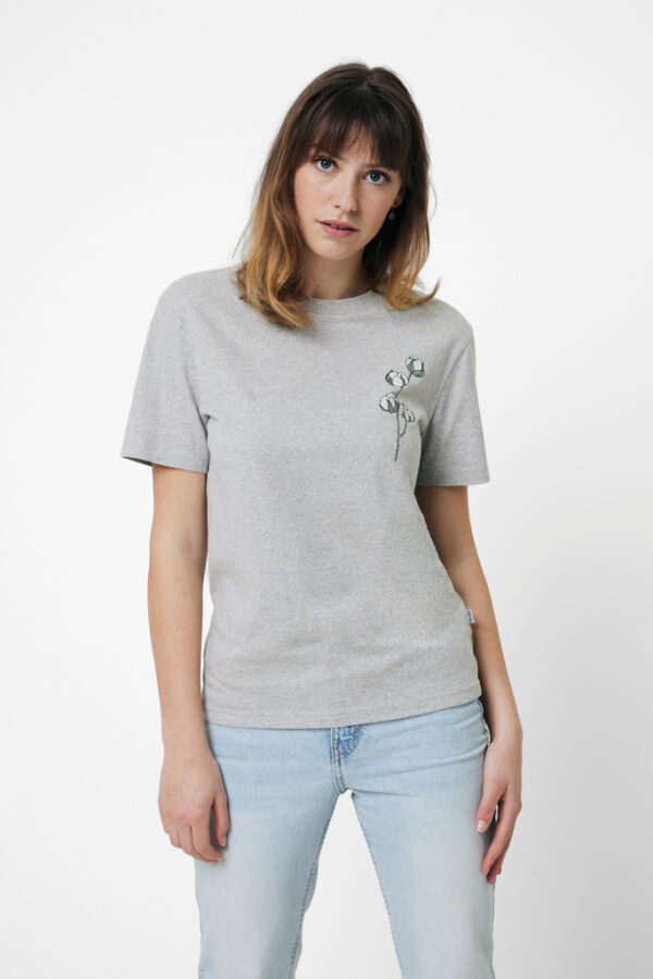 Iqoniq Manuel recycled cotton t-shirt undyed - Heather Grey