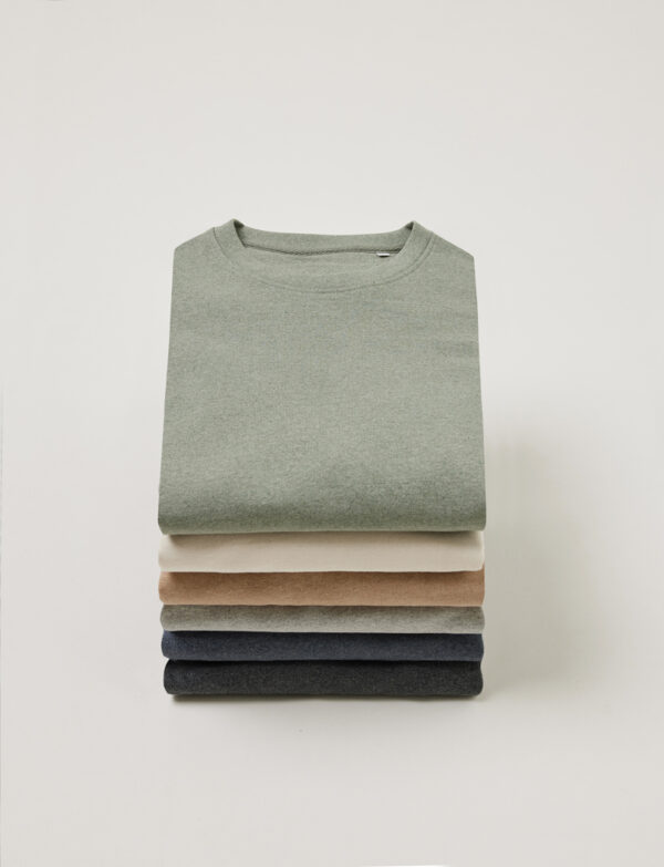 Iqoniq Manuel recycled cotton t-shirt undyed - Heather Grey