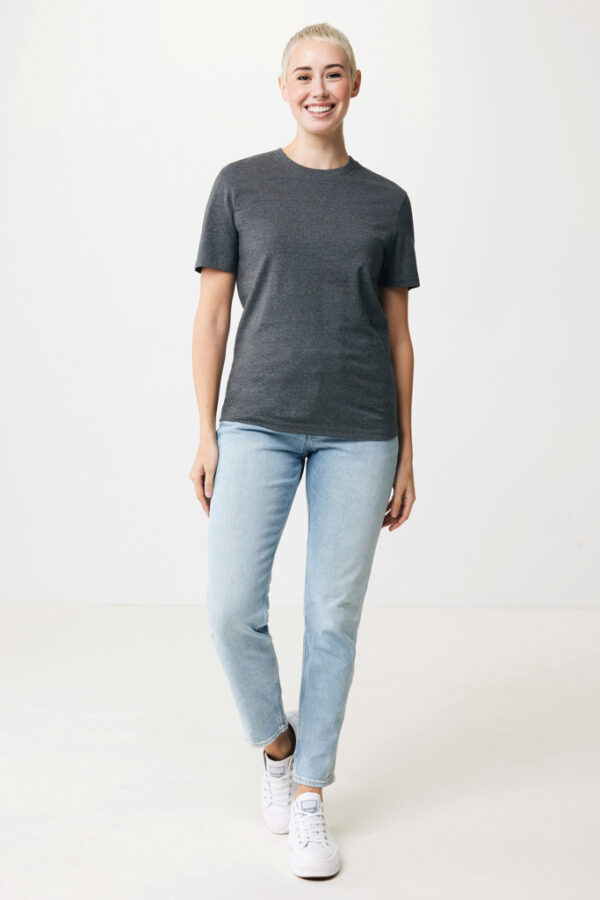 Iqoniq Manuel recycled cotton t-shirt undyed - Heather Anthracite