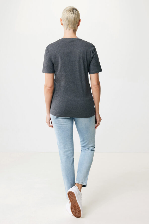 Iqoniq Manuel recycled cotton t-shirt undyed - Heather Anthracite