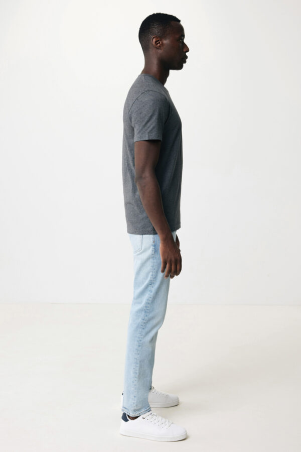 Iqoniq Manuel recycled cotton t-shirt undyed - Heather Anthracite