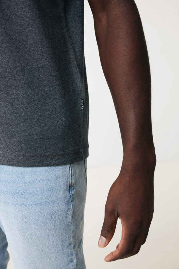 Iqoniq Manuel recycled cotton t-shirt undyed - Heather Anthracite