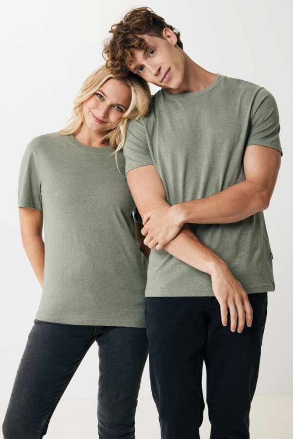 Iqoniq Manuel recycled cotton t-shirt undyed - Heather Green