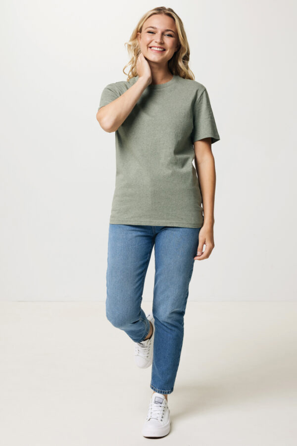 Iqoniq Manuel recycled cotton t-shirt undyed - Heather Green