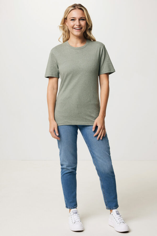 Iqoniq Manuel recycled cotton t-shirt undyed - Heather Green