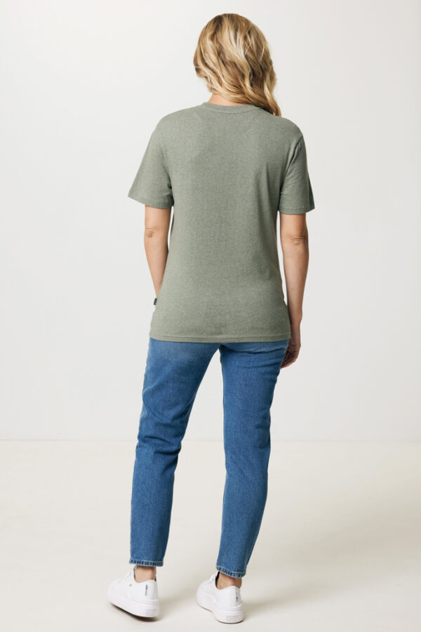 Iqoniq Manuel recycled cotton t-shirt undyed - Heather Green