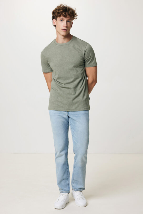 Iqoniq Manuel recycled cotton t-shirt undyed - Heather Green