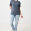 Iqoniq Manuel recycled cotton t-shirt undyed - Heather Navy