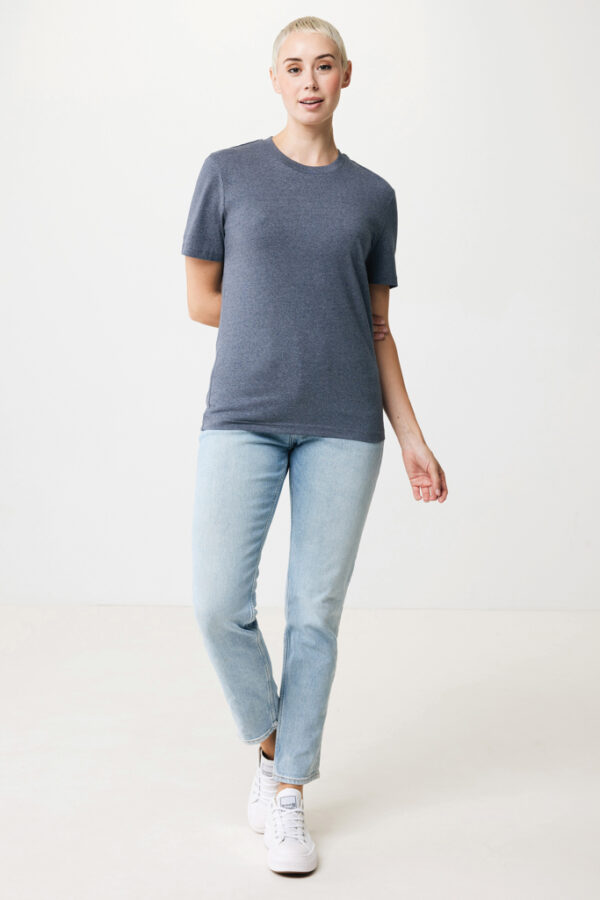 Iqoniq Manuel recycled cotton t-shirt undyed - Heather Navy