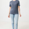 Iqoniq Manuel recycled cotton t-shirt undyed - Heather Navy