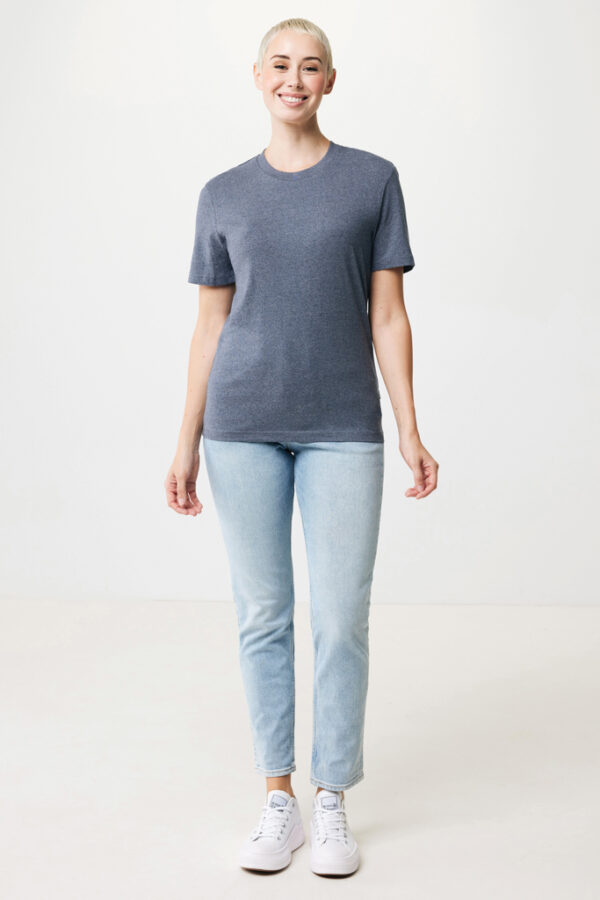 Iqoniq Manuel recycled cotton t-shirt undyed - Heather Navy