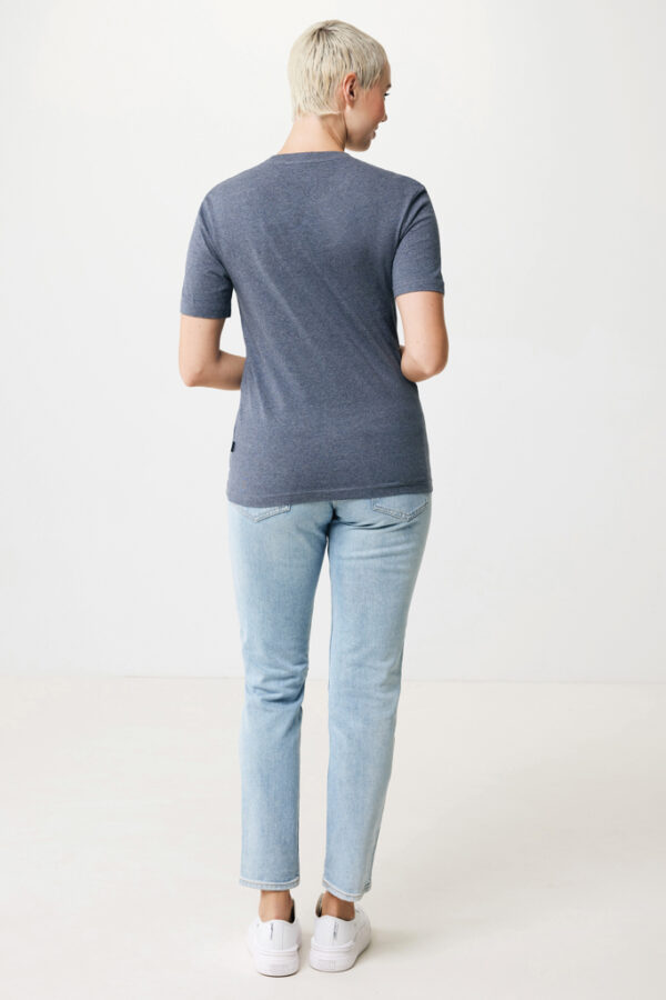 Iqoniq Manuel recycled cotton t-shirt undyed - Heather Navy