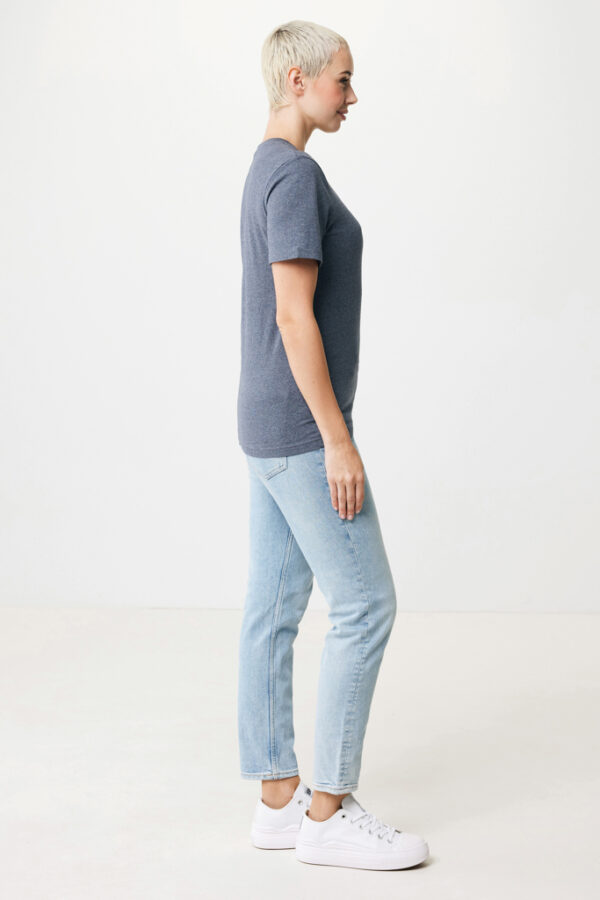 Iqoniq Manuel recycled cotton t-shirt undyed - Heather Navy