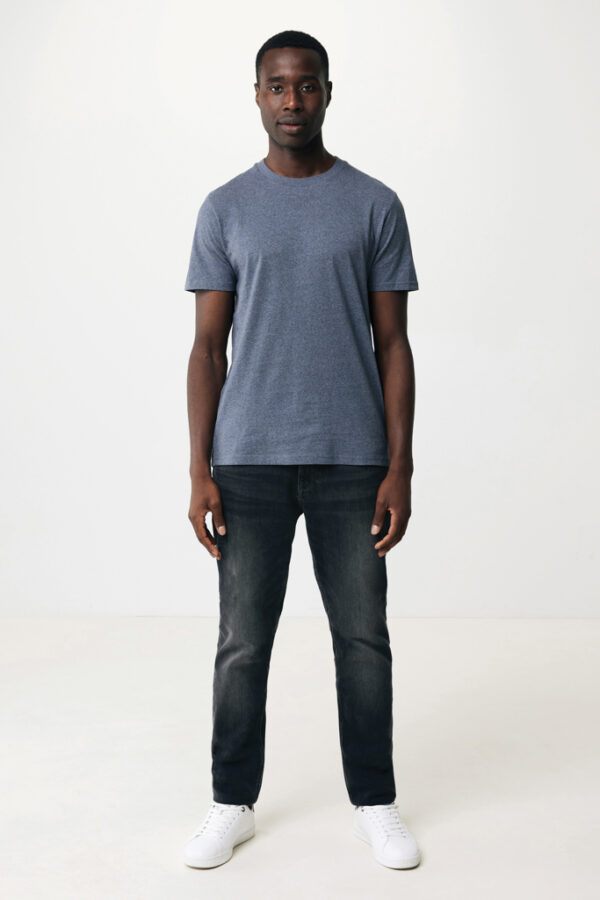 Iqoniq Manuel recycled cotton t-shirt undyed - Heather Navy