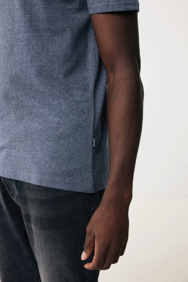 Iqoniq Manuel recycled cotton t-shirt undyed - Heather Navy