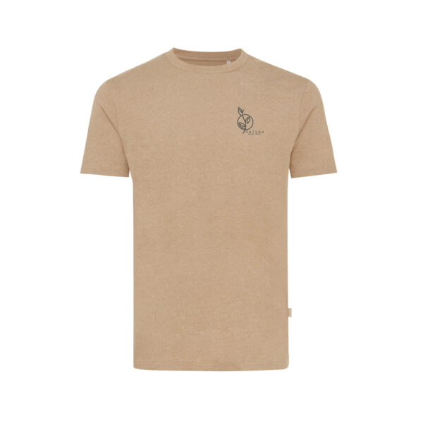 Iqoniq Manuel recycled cotton t-shirt undyed - Heather Brown