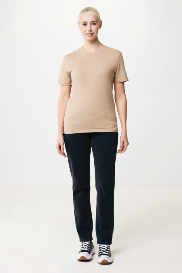 Iqoniq Manuel recycled cotton t-shirt undyed - Heather Brown