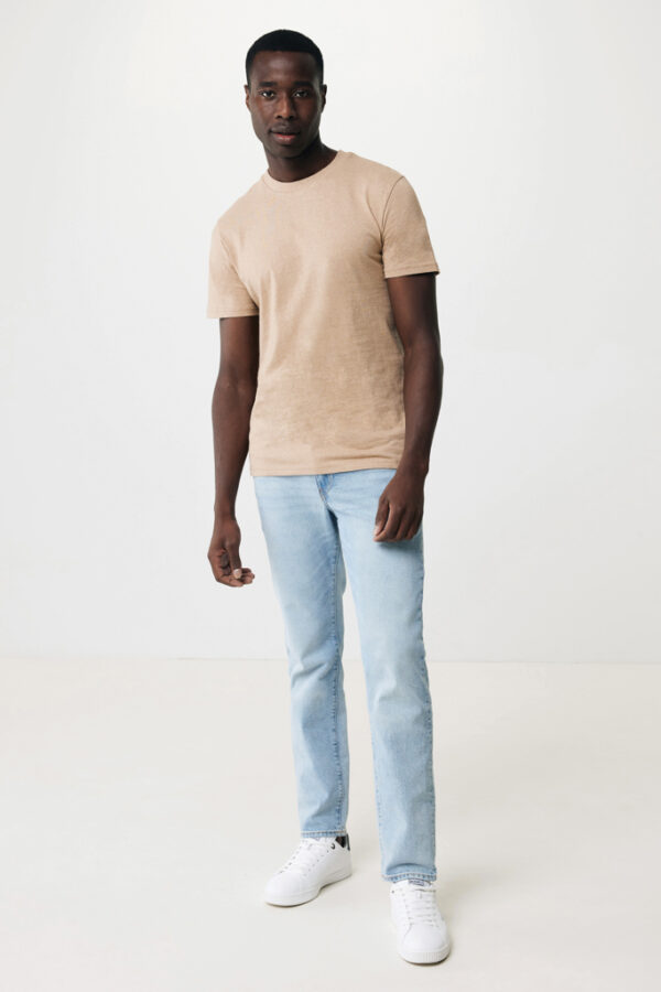 Iqoniq Manuel recycled cotton t-shirt undyed - Heather Brown