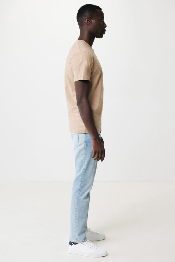 Iqoniq Manuel recycled cotton t-shirt undyed - Heather Brown