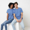 Iqoniq Manuel recycled cotton t-shirt undyed - Heather Blue