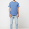 Iqoniq Manuel recycled cotton t-shirt undyed - Heather Blue