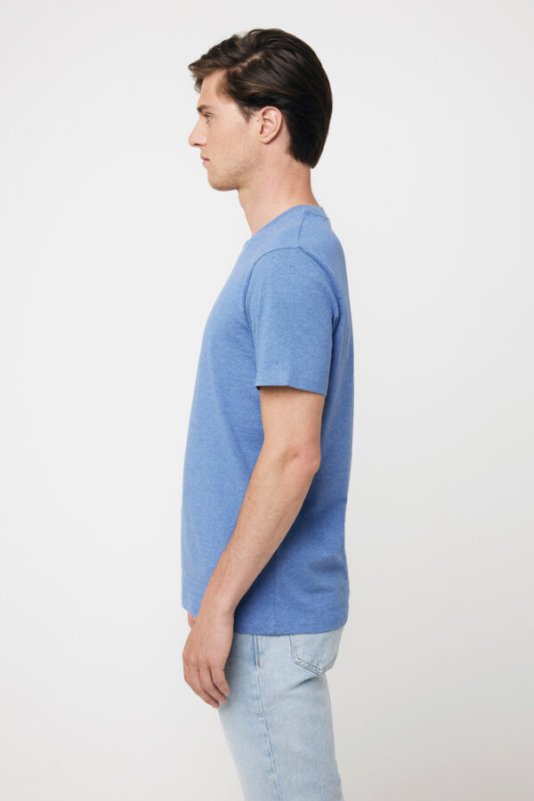 Iqoniq Manuel recycled cotton t-shirt undyed - Heather Blue