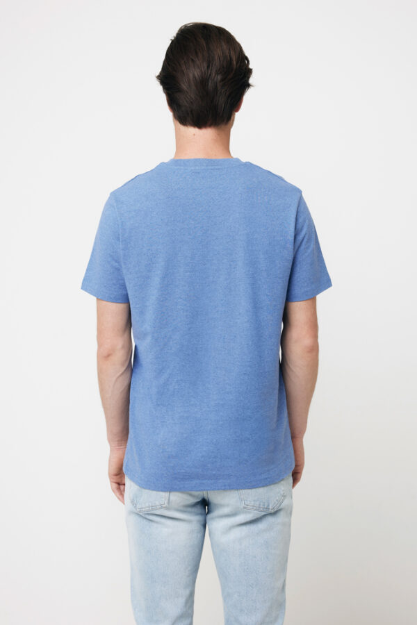 Iqoniq Manuel recycled cotton t-shirt undyed - Heather Blue